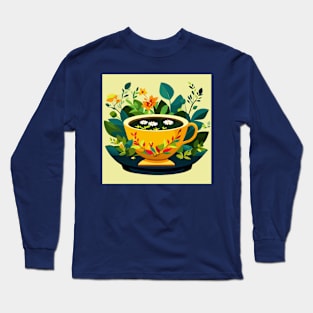 cup of flowers Long Sleeve T-Shirt